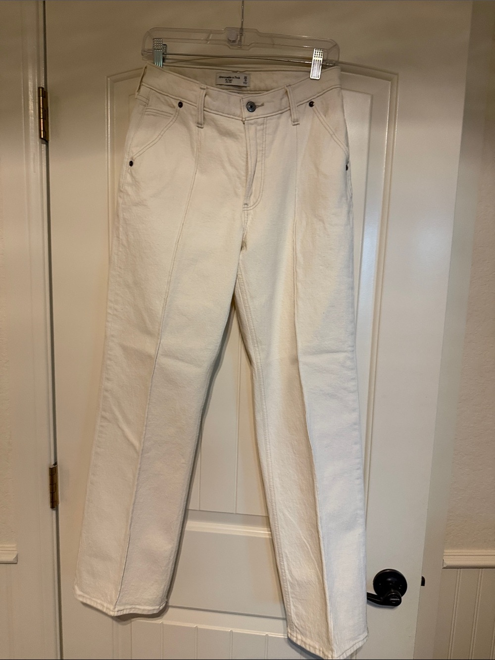 Abercrombie & Fitch off white/cream jeans